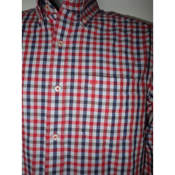 Southern Tide Channel Marker Check Shirt Mens S Long Sleeve red, blue Gray‎ - Picture 3 of 6